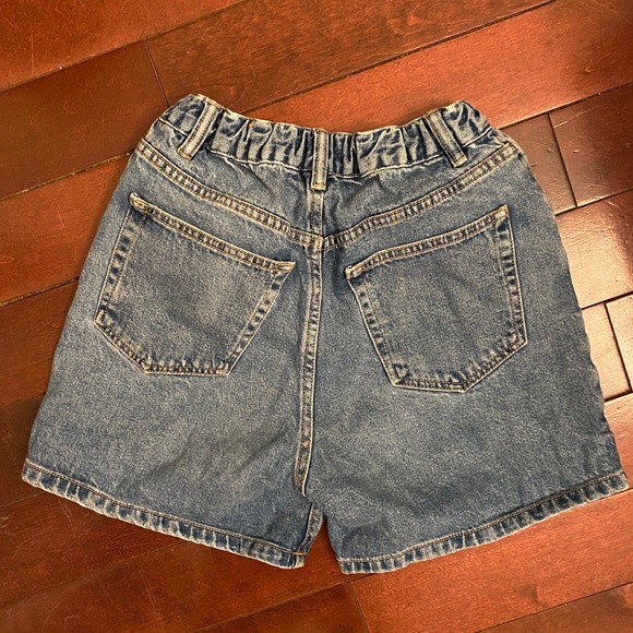 Pull&Bear high-waisted blue jean shorts - Picture 5 of 6